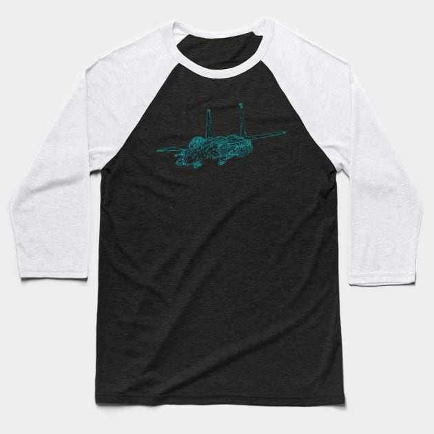 Poly Jet Baseball T-Shirt by gruntcooker